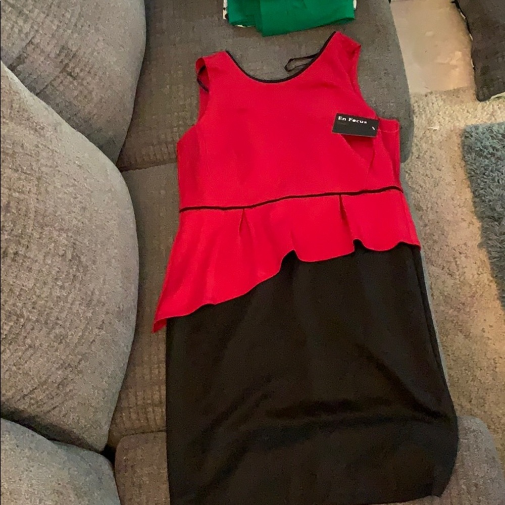 Black and red dress
